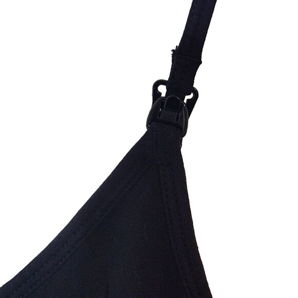 Old Navy Black Maternity Spaghetti Strap Shirt Large NWT Nursing Conformable - Picture 5 of 6